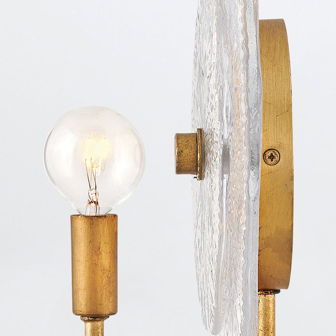 Quintiesse QN-RENE-WB1-DSB Rene 1 Light Wall Light Distressed Brass