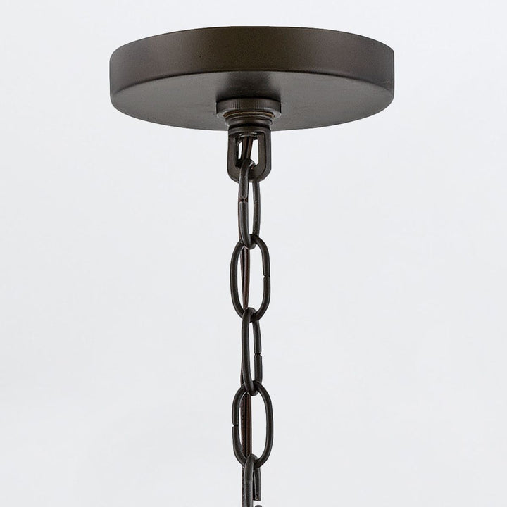 Quintiesse QN-RIVERWOOD4 Riverwood Outdoor 4 Light Chandelier Warm Bronze with Warm Ash accents