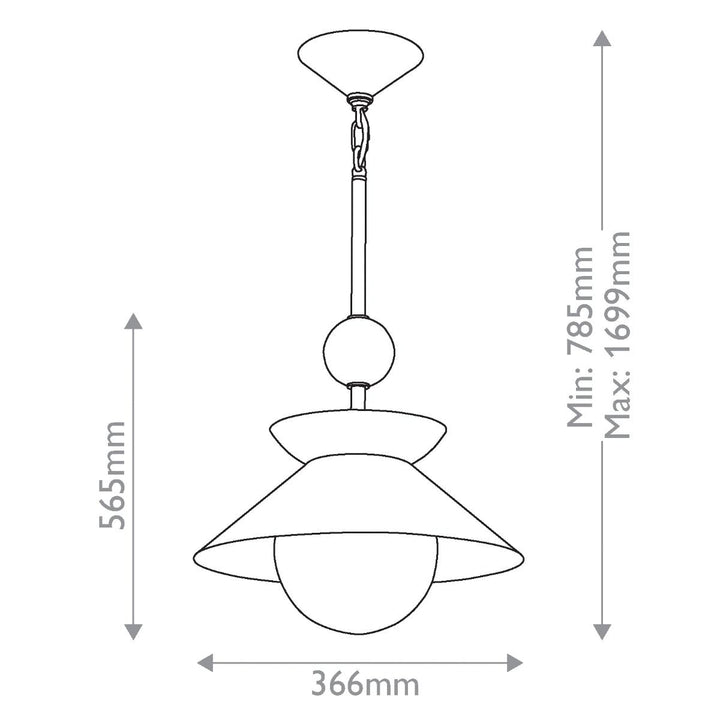 Quintiesse QN-SAUCER-1P-M-AB-OPAL Saucer 1 Light Medium Pendant Aged Brass