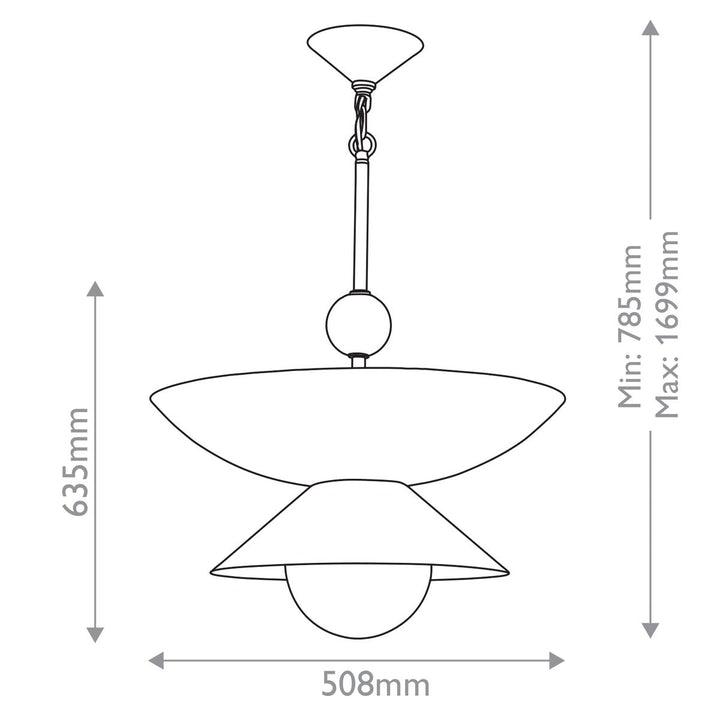 Quintiesse QN-SAUCER-4P-L-AB-OPAL Saucer 4 Light Large Pendant Aged Brass