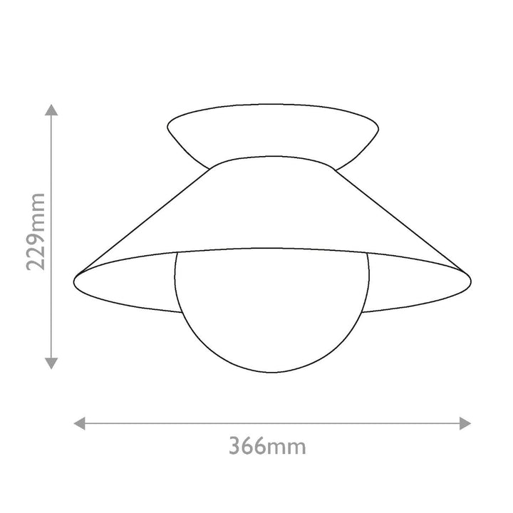 Quintiesse QN-SAUCER-FM-AB-OPAL Saucer 1 Light Flush Aged Brass