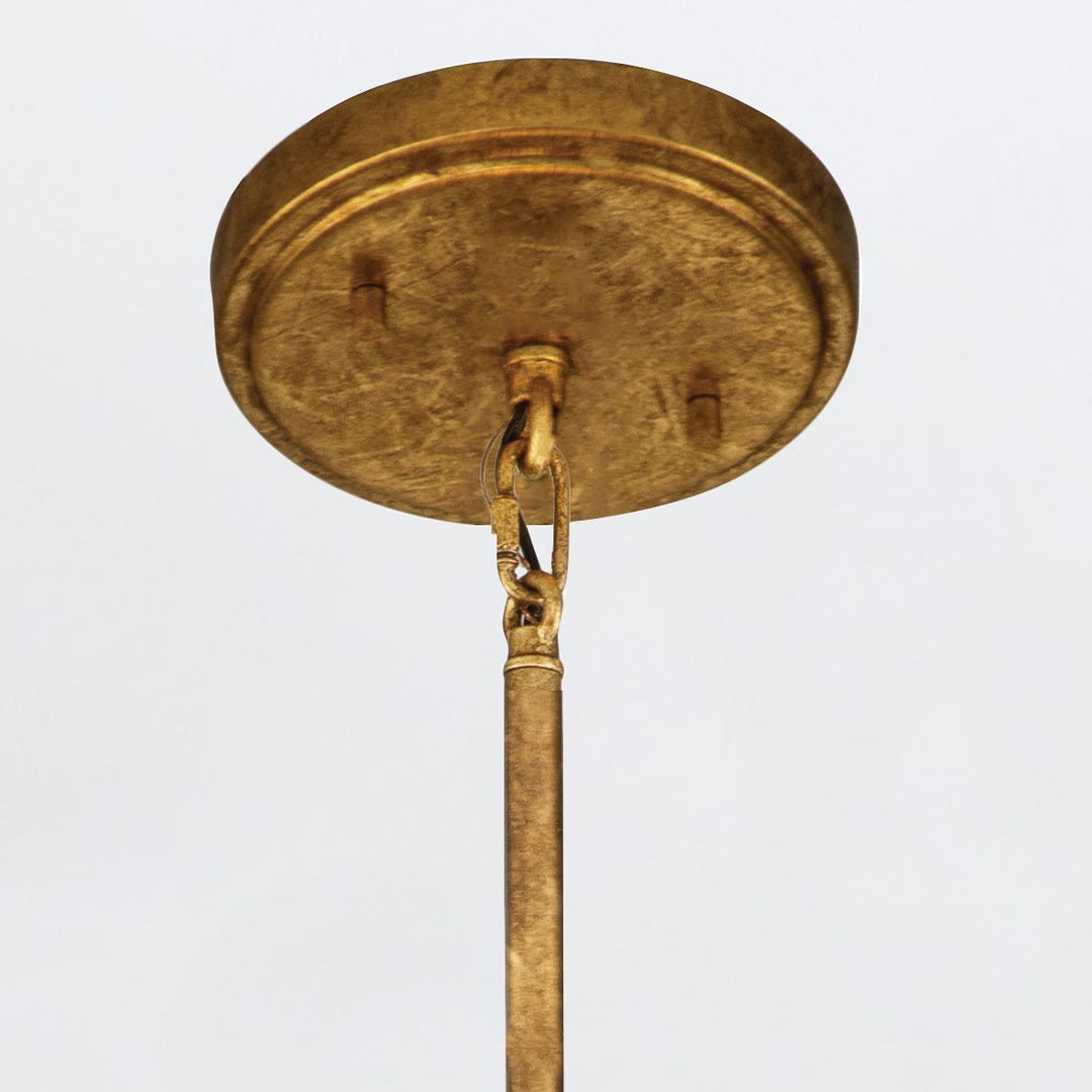 Quintiesse QN-SAWGRASS-3P-DG-O Sawgrass 3 Light Pendant Gold Leaf with Antique Glaze