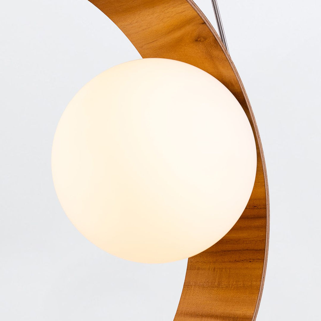 Quintiesse QN-SFERA-1P-TEAK Sfera 1 Light Pendant Light Teak