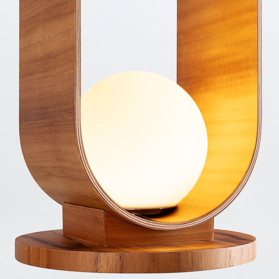 Quintiesse QN-SFERA-TL-L-TEAK Sfera Table Lamp Teak