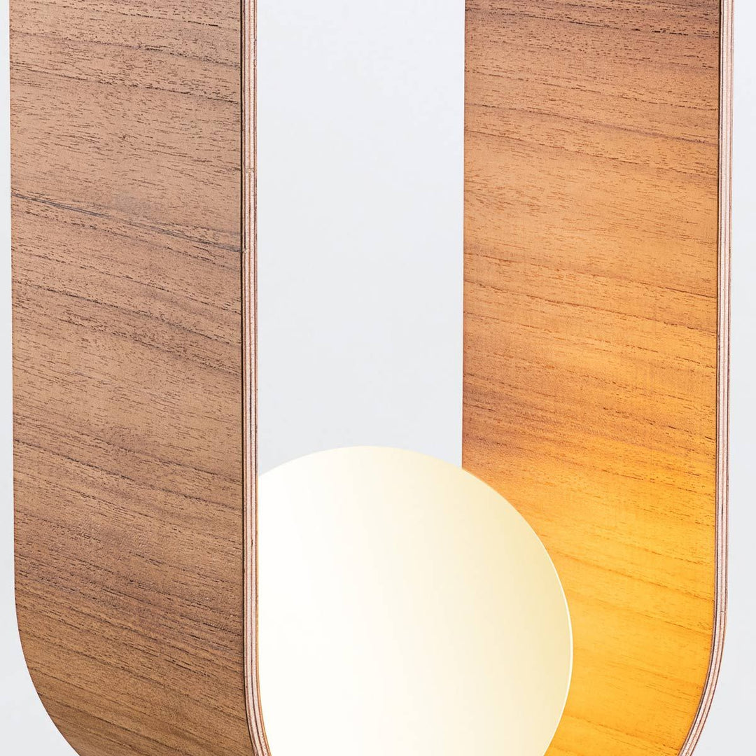 Quintiesse QN-SFERA-TL-L-TEAK Sfera Table Lamp Teak