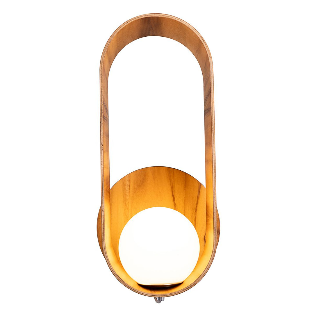 Quintiesse QN-SFERA-WB-L-TEAK Sfera Wall Light Teak