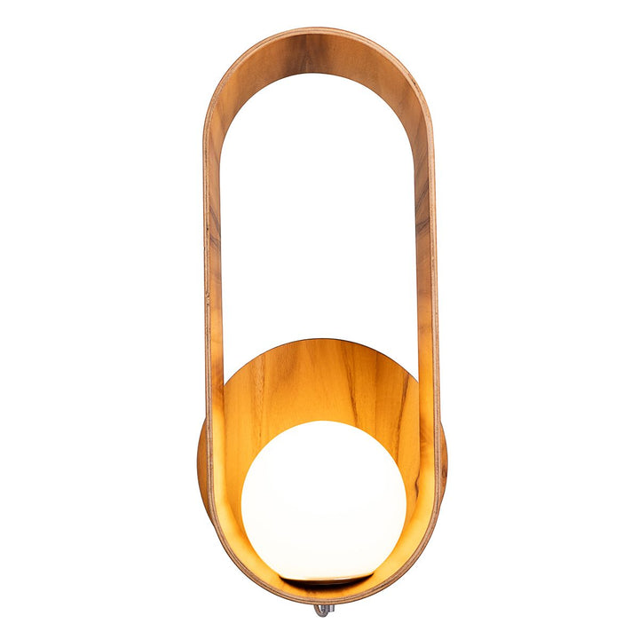 Quintiesse QN-SFERA-WB-L-TEAK Sfera Wall Light Teak
