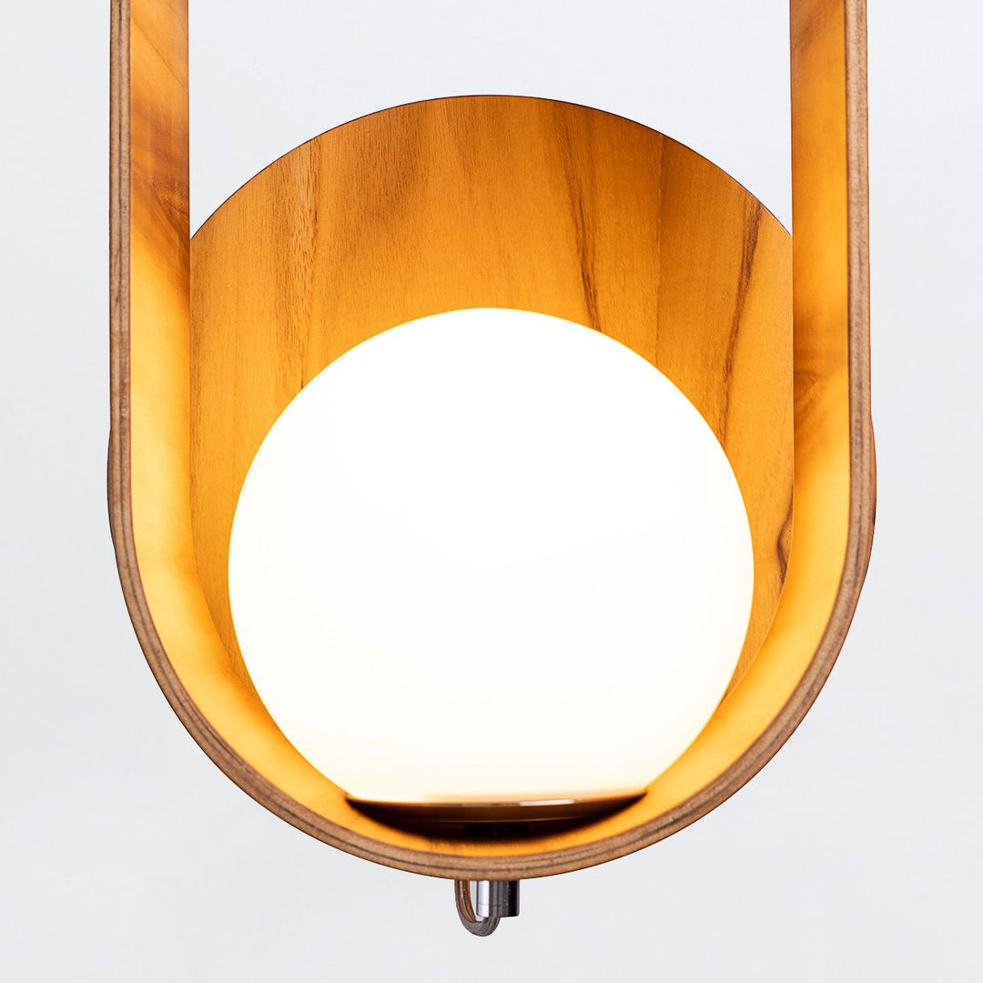 Quintiesse QN-SFERA-WB-L-TEAK Sfera Wall Light Teak