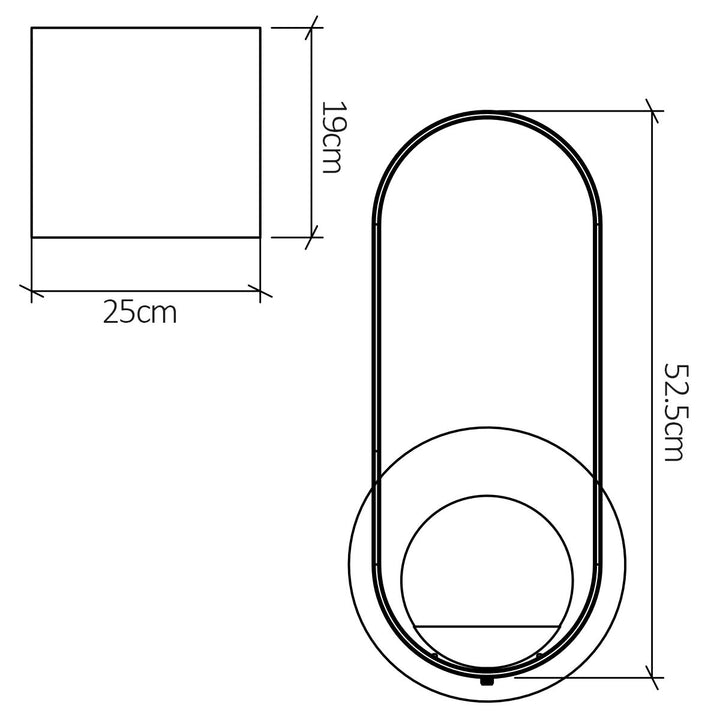 Quintiesse QN-SFERA-WB-L-TEAK Sfera Wall Light Teak