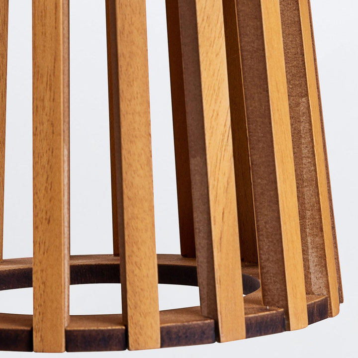 Quintiesse QN-SLATTED-TL-TEAK Slatted Table Lamp Teak