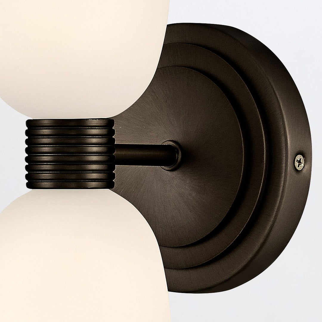 Quintiesse QN-TALLULAH-WB2-BX Tallulah Bathroom 2 Light Wall Light Black Oxide