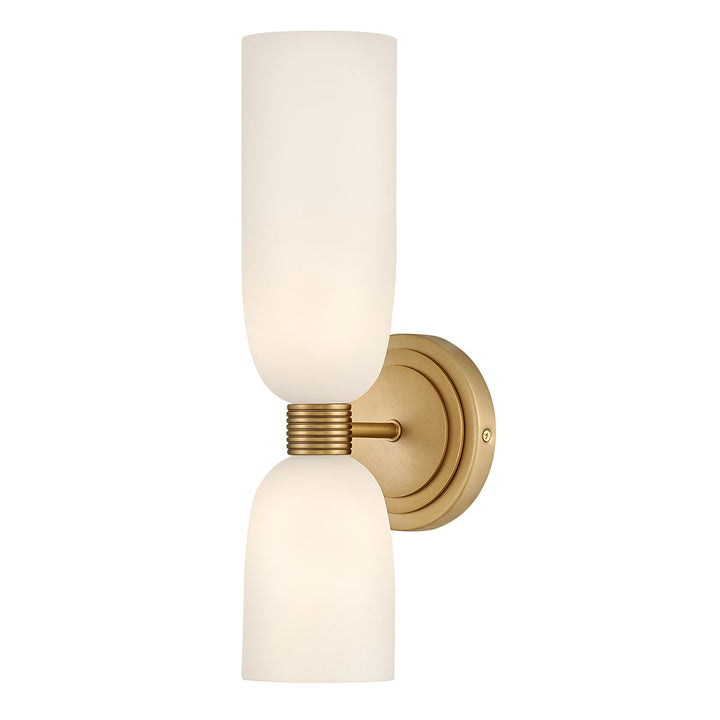 Quintiesse QN-TALLULAH-WB2-LCB Tallulah Bathroom 2 Light Wall Light Lacquered Brass