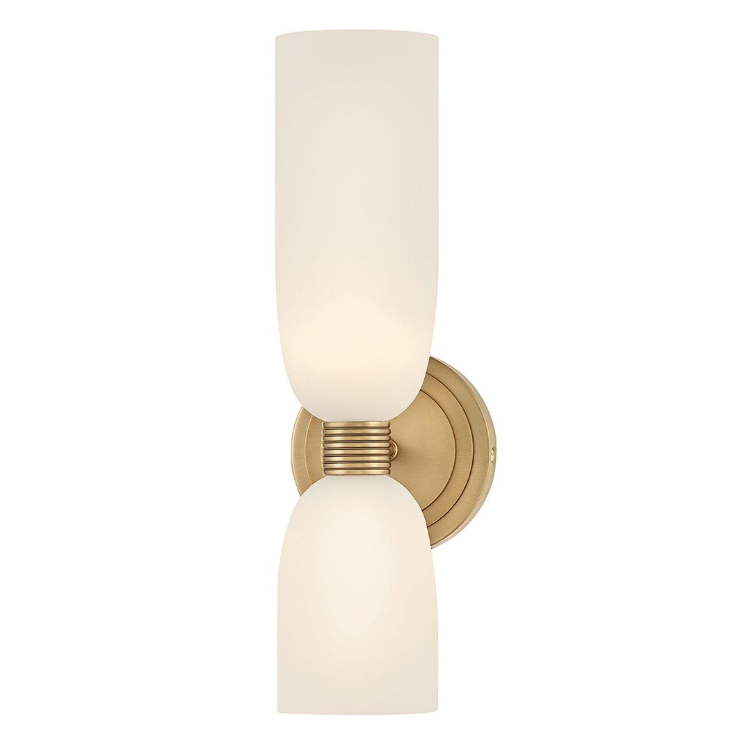 Quintiesse QN-TALLULAH-WB2-LCB Tallulah Bathroom 2 Light Wall Light Lacquered Brass
