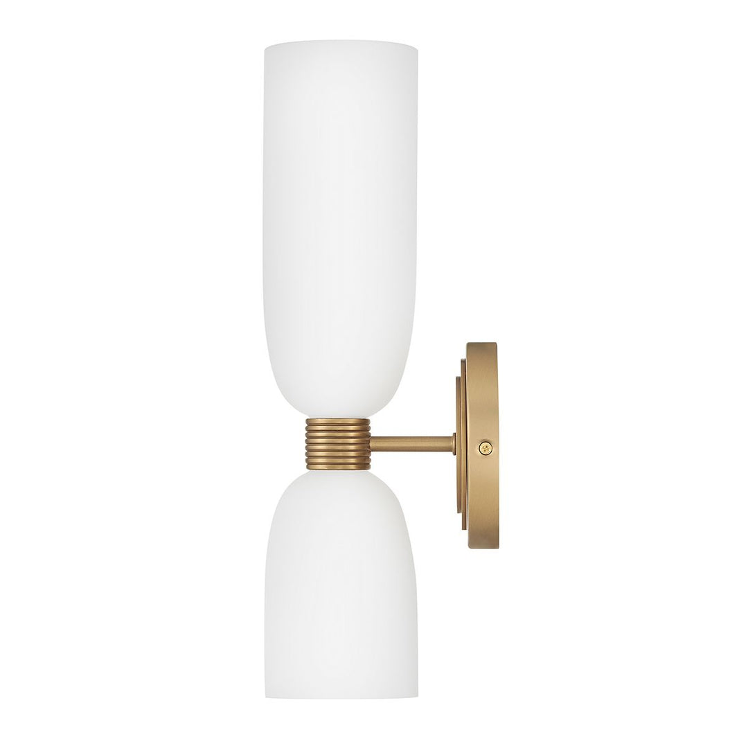 Quintiesse QN-TALLULAH-WB2-LCB Tallulah Bathroom 2 Light Wall Light Lacquered Brass