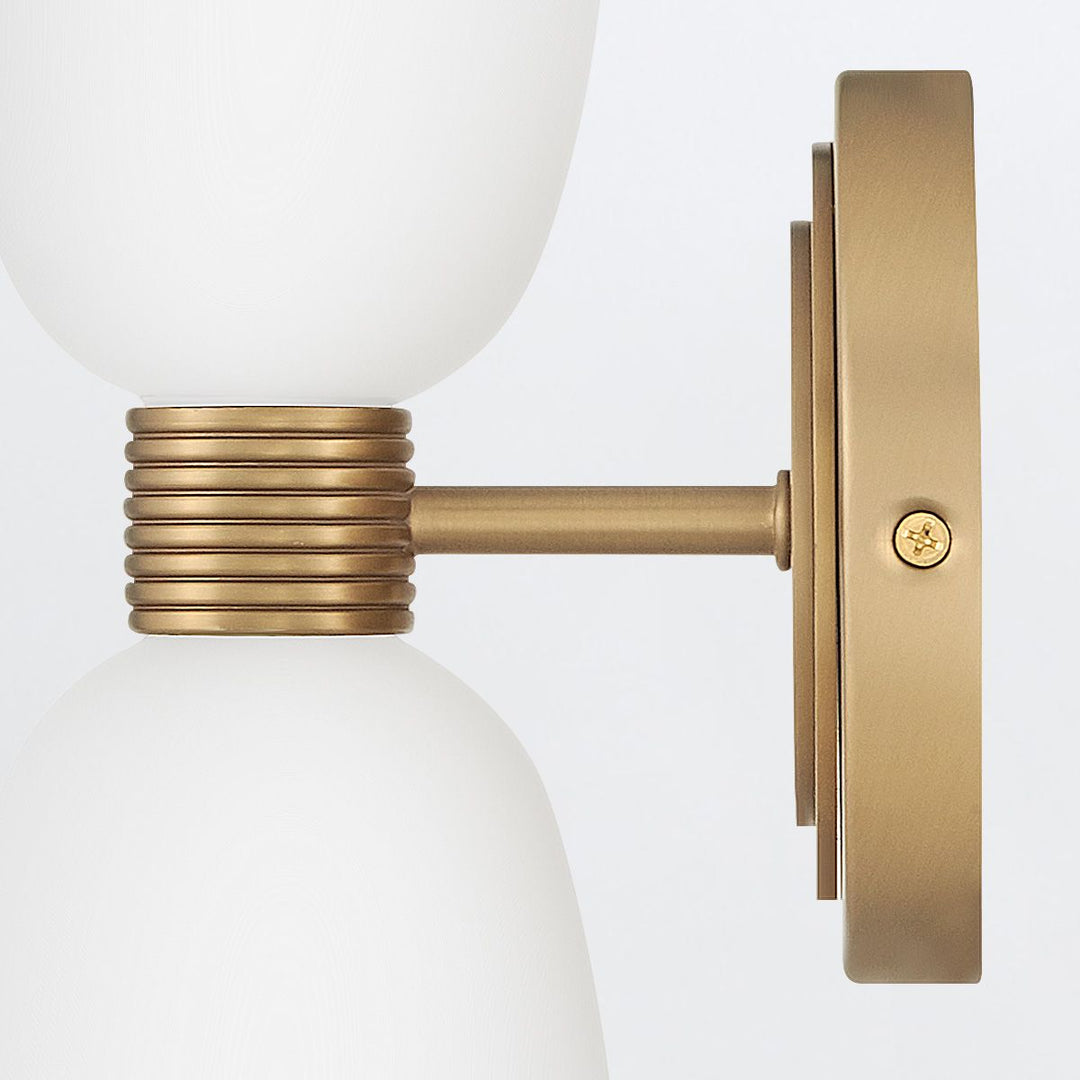 Quintiesse QN-TALLULAH-WB2-LCB Tallulah Bathroom 2 Light Wall Light Lacquered Brass