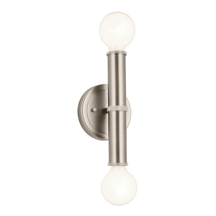 Quintiesse QN-TORCHE-2W-BN Torche Bathroom 2 Light Wall Light Brushed Nickel