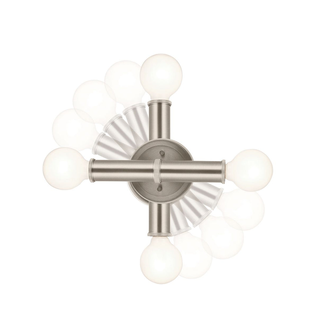 Quintiesse QN-TORCHE-2W-BN Torche Bathroom 2 Light Wall Light Brushed Nickel
