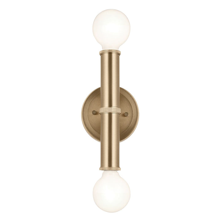 Quintiesse QN-TORCHE-2W-CPZ Torche Bathroom 2 Light Wall Light Champagne Bronze