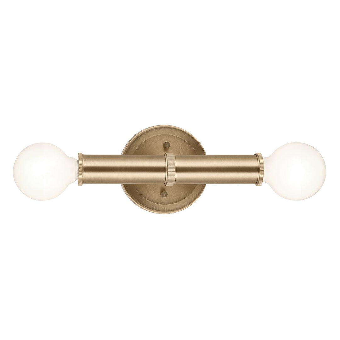 Quintiesse QN-TORCHE-2W-CPZ Torche Bathroom 2 Light Wall Light Champagne Bronze