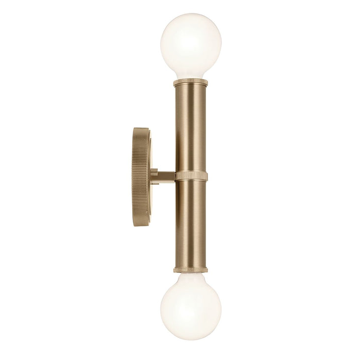 Quintiesse QN-TORCHE-2W-CPZ Torche Bathroom 2 Light Wall Light Champagne Bronze
