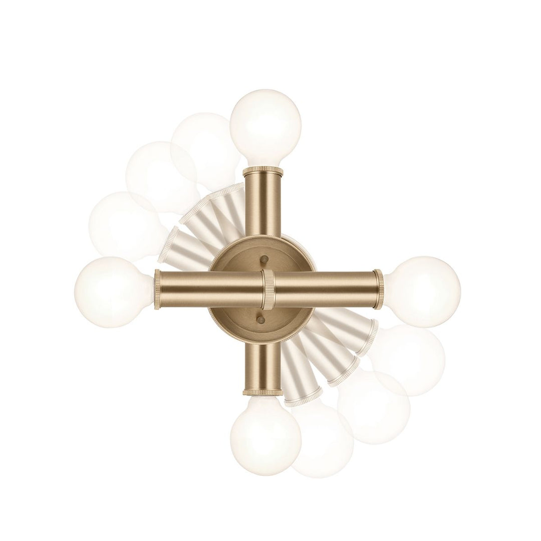 Quintiesse QN-TORCHE-2W-CPZ Torche Bathroom 2 Light Wall Light Champagne Bronze