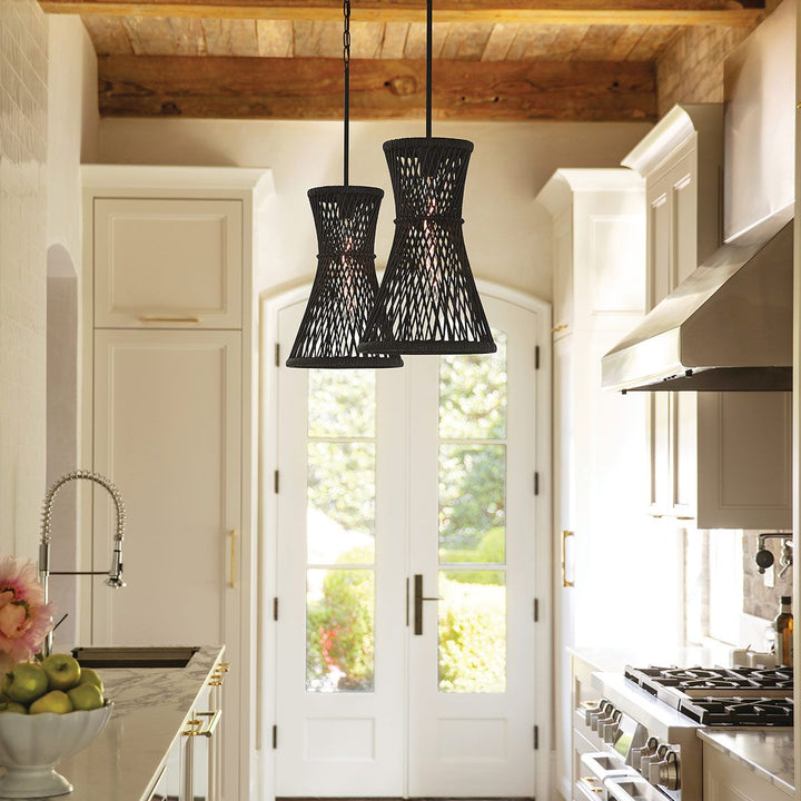Quintiesse QN-TWYLA-1P-BK Twyla 1 Light Pendant Black