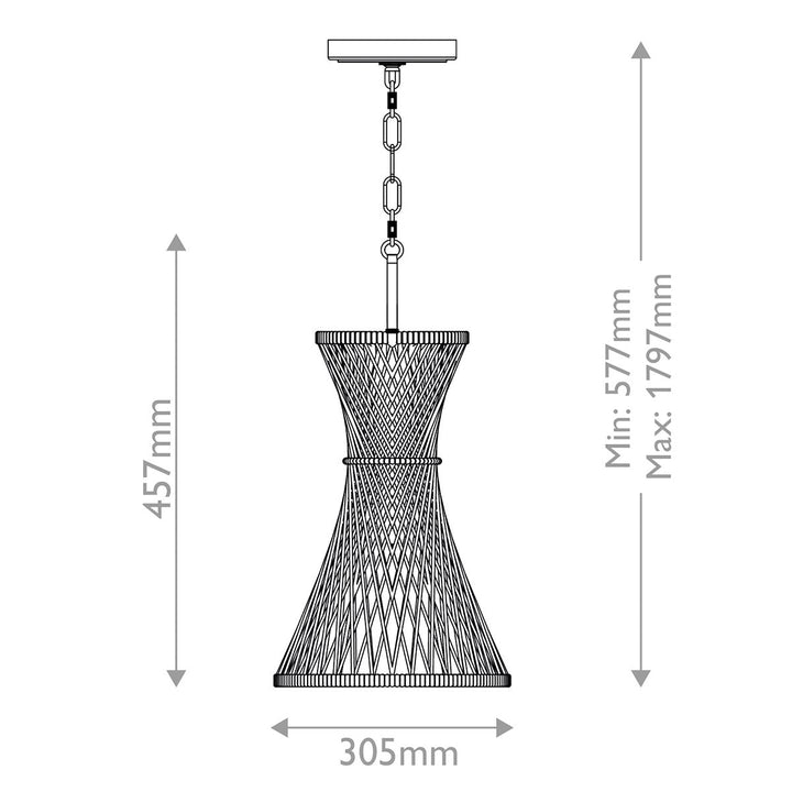 Quintiesse QN-TWYLA-1P-BNG Twyla 1 Light Pendant Burnished Gold