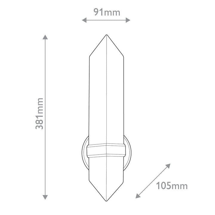 Quintiesse QN-VALENCIA-1WB-UBZ-AR Valencia 1 Light Wall Light Urban Bronze