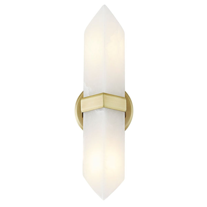 Quintiesse QN-VALENCIA-2WB-VBS-AR Valencia 2 Light Wall Light Vintage Brass