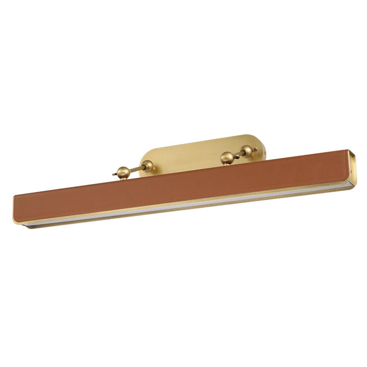 Quintiesse QN-VALISE-PL-L-VBS-CL Valise Picture Large LED Picture Light Vintage Brass/Cognac Leather
