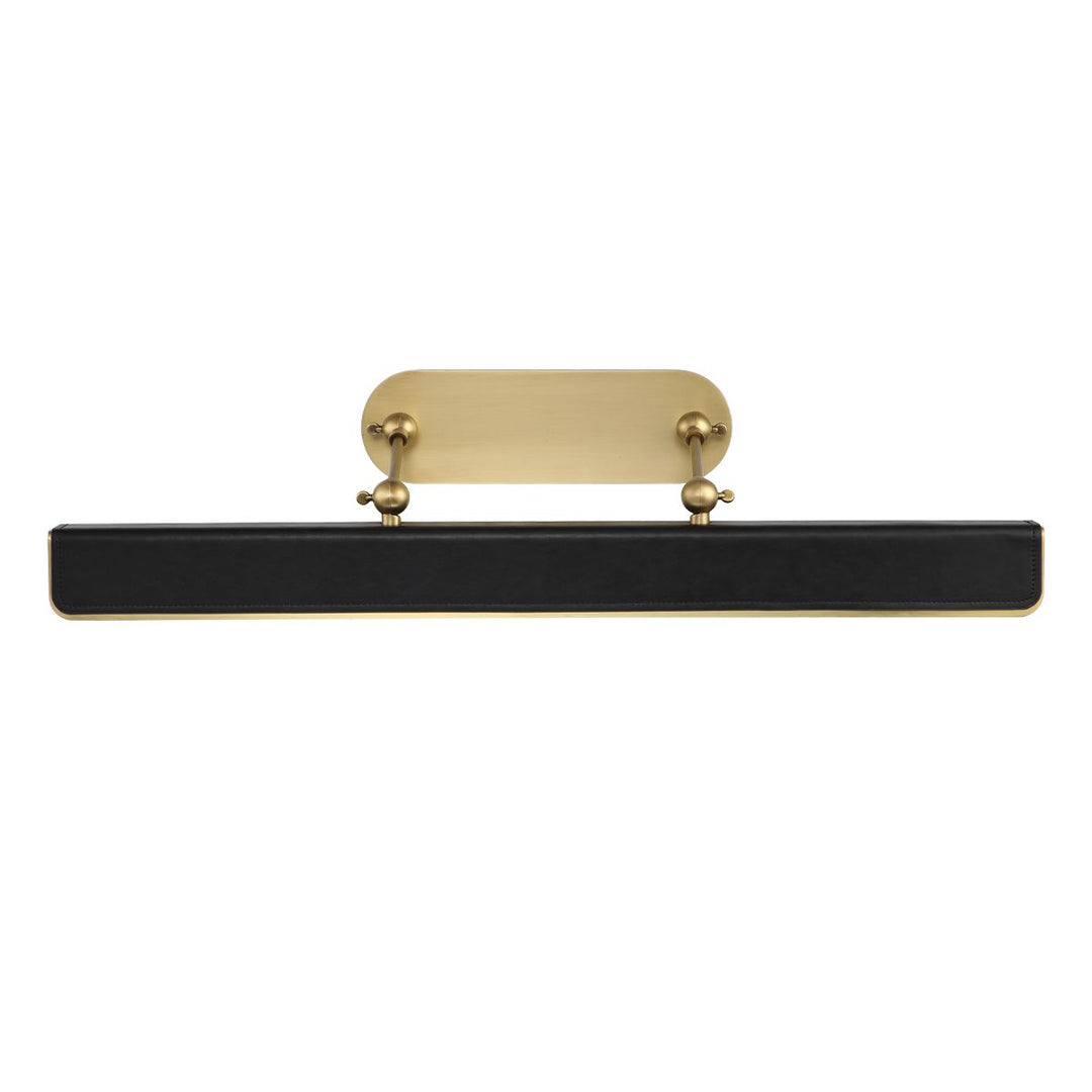 Quintiesse QN-VALISE-PL-L-VBS-TL Valise Picture Large LED Picture Light Vintage Brass/Tuxedo Leather