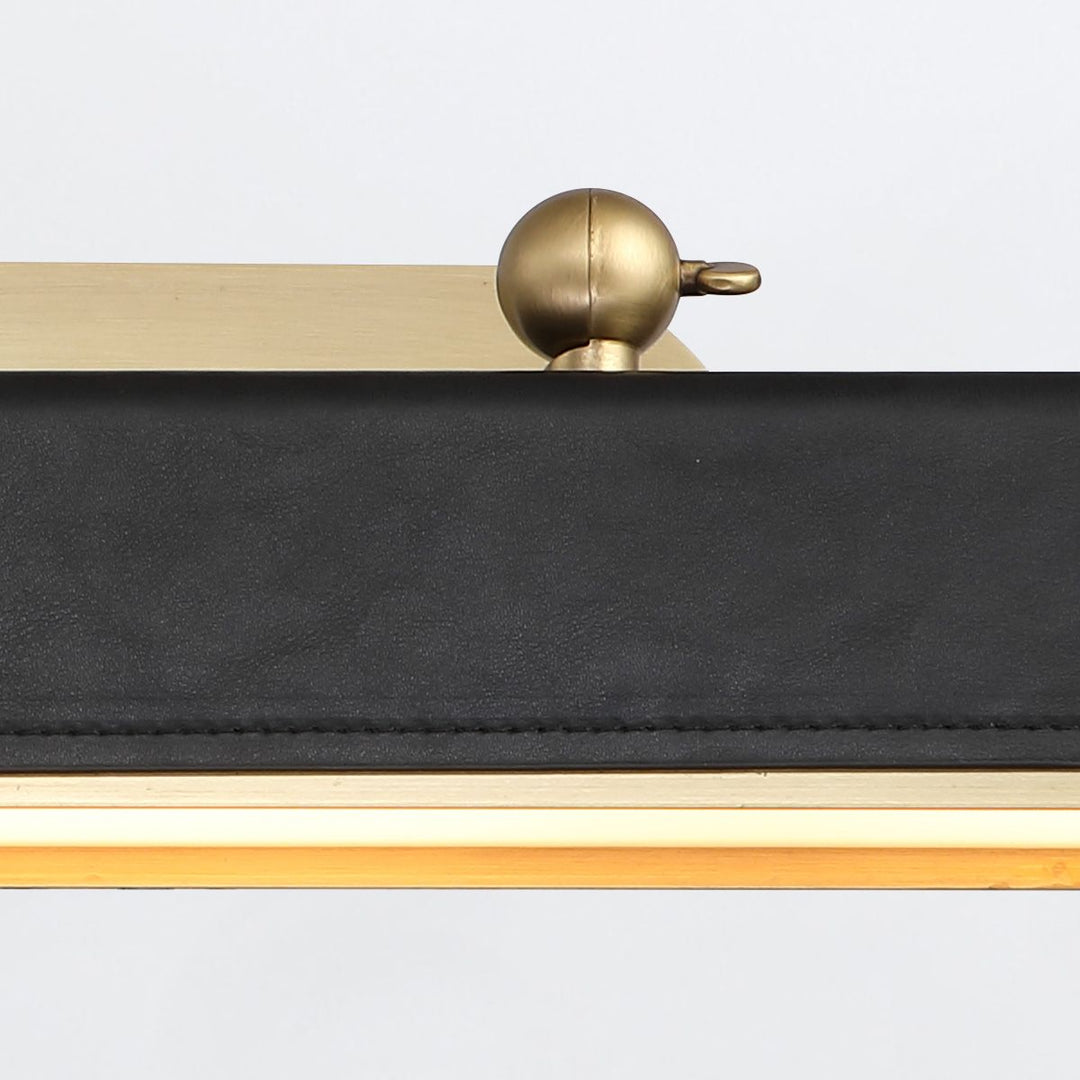 Quintiesse QN-VALISE-PL-L-VBS-TL Valise Picture Large LED Picture Light Vintage Brass/Tuxedo Leather