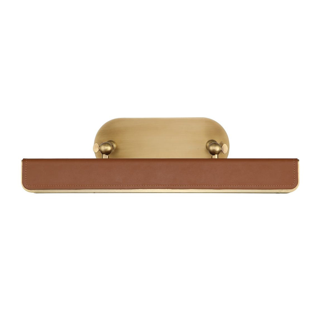 Quintiesse QN-VALISE-PL-M-VBS-CL Valise Picture Medium LED Picture Light Vintage Brass/Cognac Leather
