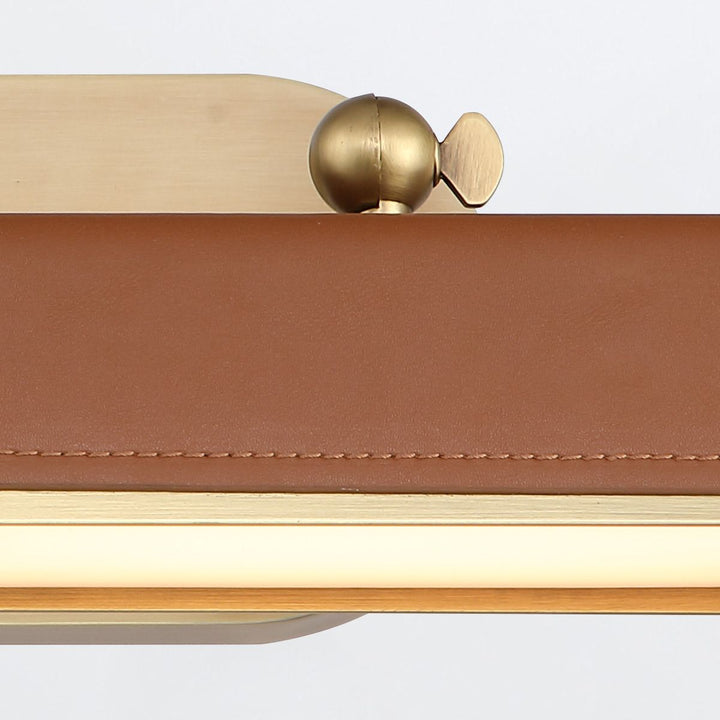 Quintiesse QN-VALISE-PL-M-VBS-CL Valise Picture Medium LED Picture Light Vintage Brass/Cognac Leather