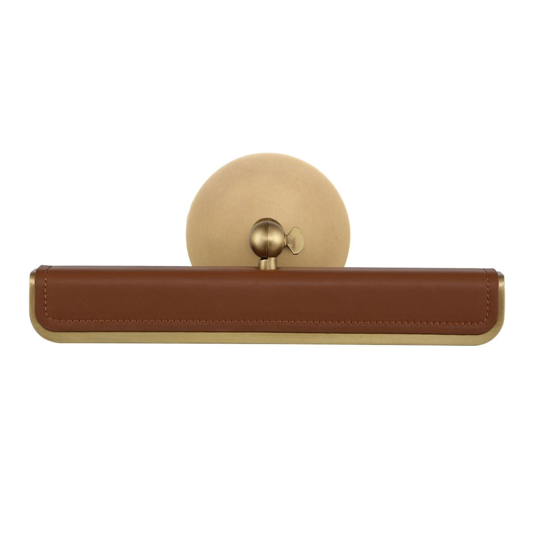 Quintiesse QN-VALISE-PL-S-VBS-CL Valise Picture Small LED Picture Light Vintage Brass/Cognac Leather