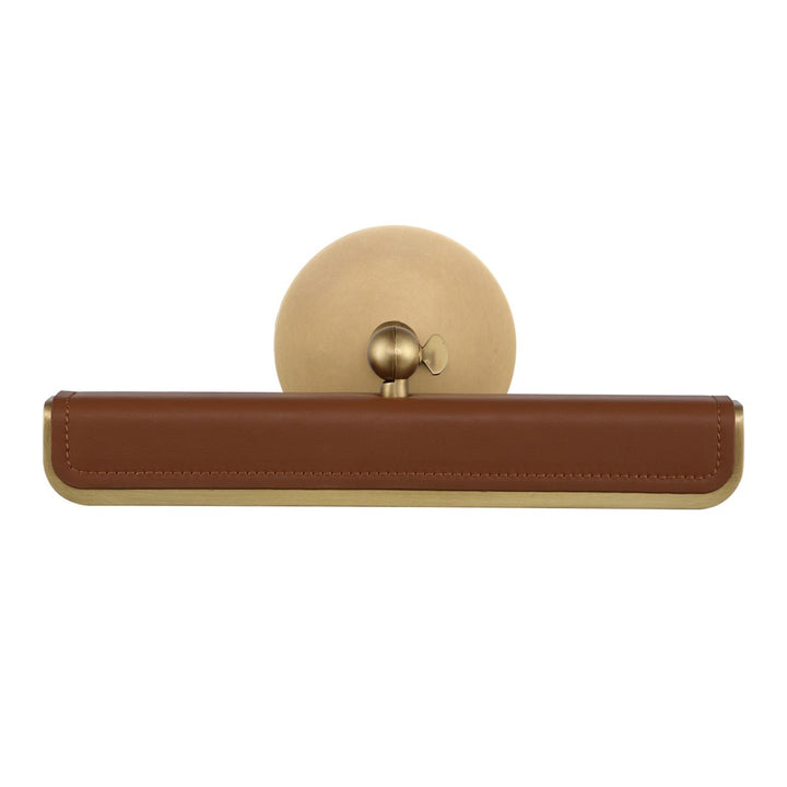 Quintiesse QN-VALISE-PL-S-VBS-CL Valise Picture Small LED Picture Light Vintage Brass/Cognac Leather