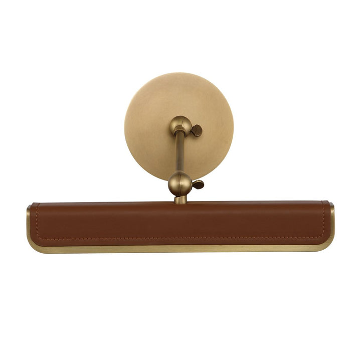Quintiesse QN-VALISE-PL-S-VBS-CL Valise Picture Small LED Picture Light Vintage Brass/Cognac Leather
