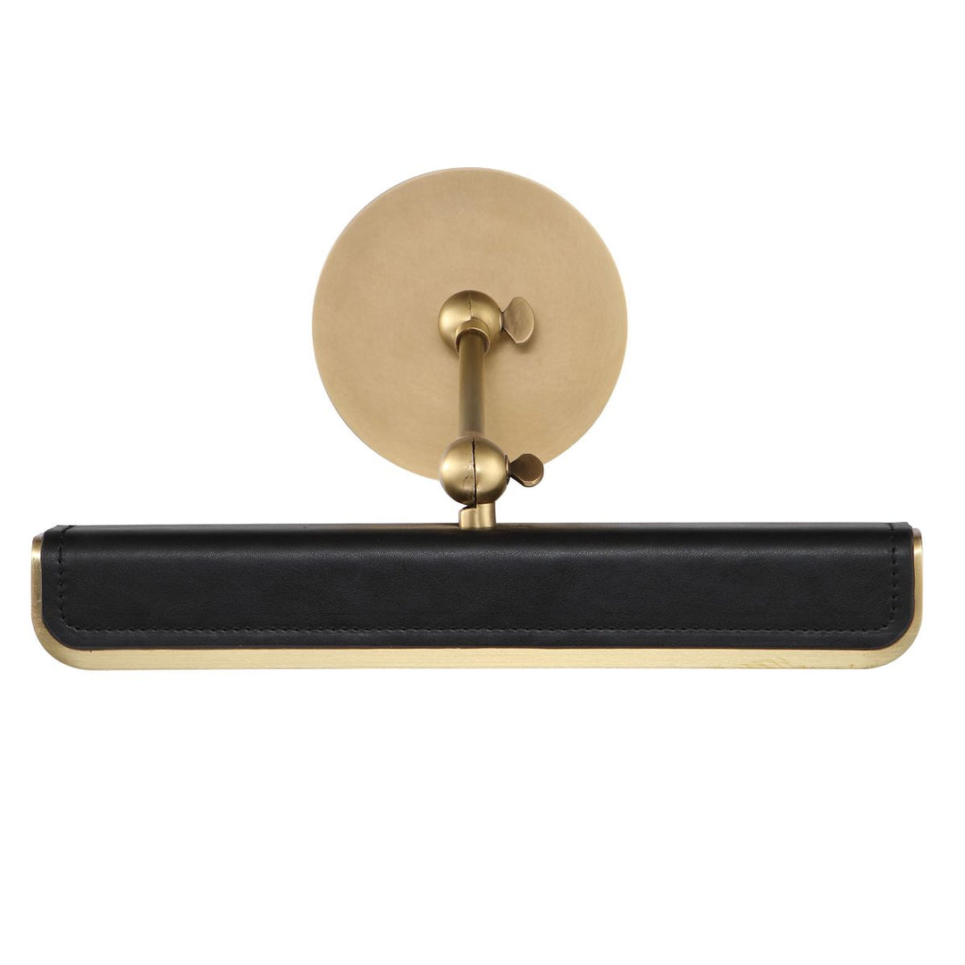 Quintiesse QN-VALISE-PL-S-VBS-TL Valise Picture Small LED Picture Light Vintage Brass/Tuxedo Leather