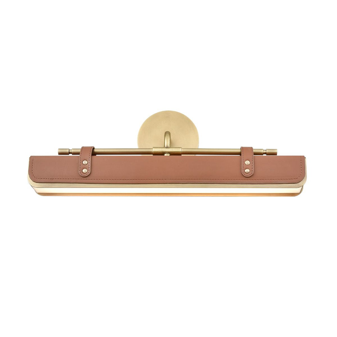 Quintiesse QN-VALISE-W-VBS-CL Valise LED Wall Light Vintage Brass/Cognac Leather