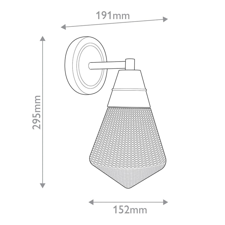 Quintiesse QN-WILLARD-1WB-UBZ-PG Willard 1 Light Wall Light Urban Bronze
