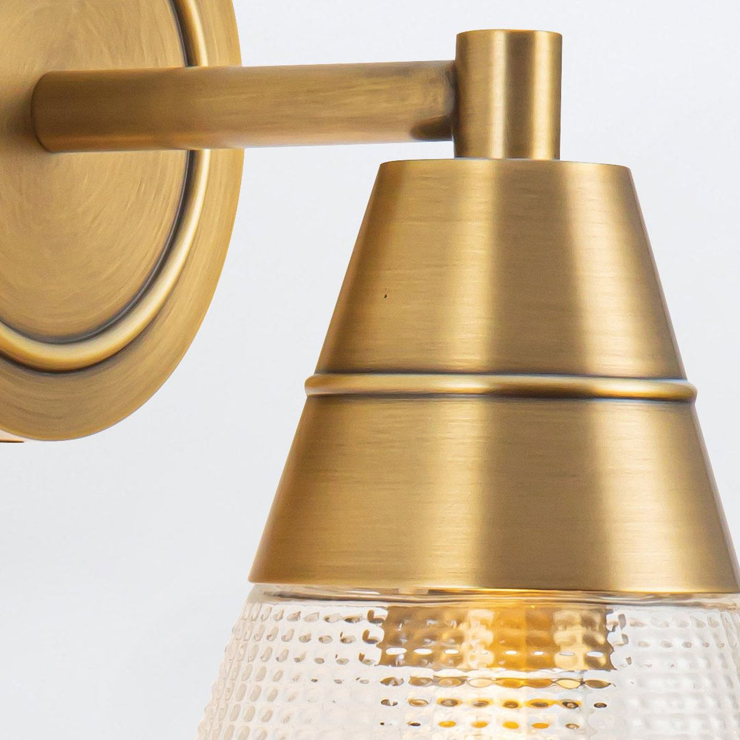 Quintiesse QN-WILLARD-1WB-VBS-PG Willard 1 Light Wall Light Vintage Brass