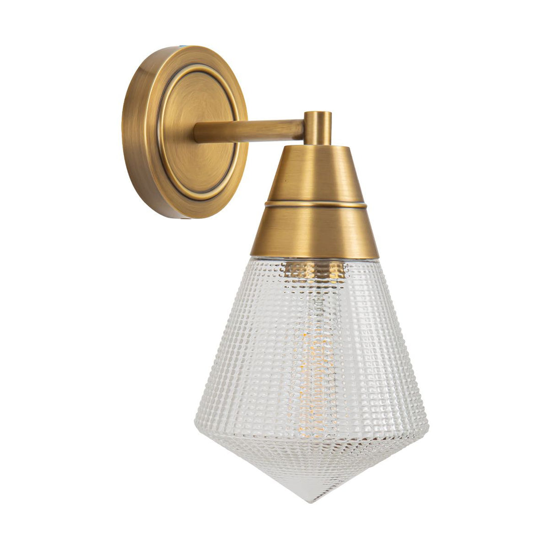 Quintiesse QN-WILLARD-1WB-VBS-PG Willard 1 Light Wall Light Vintage Brass