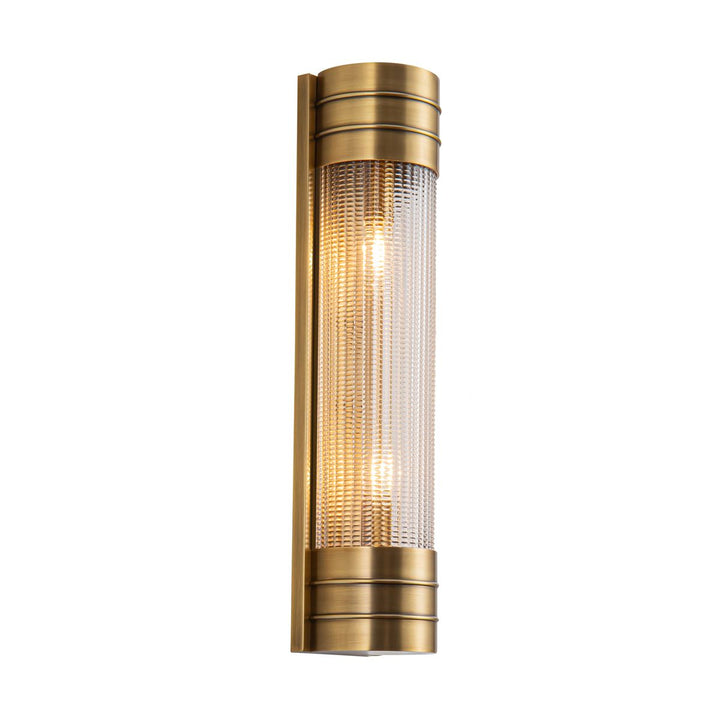 Quintiesse QN-WILLARD-2WB-VBS-PG Willard 2 Light Linear Wall Light Vintage Brass