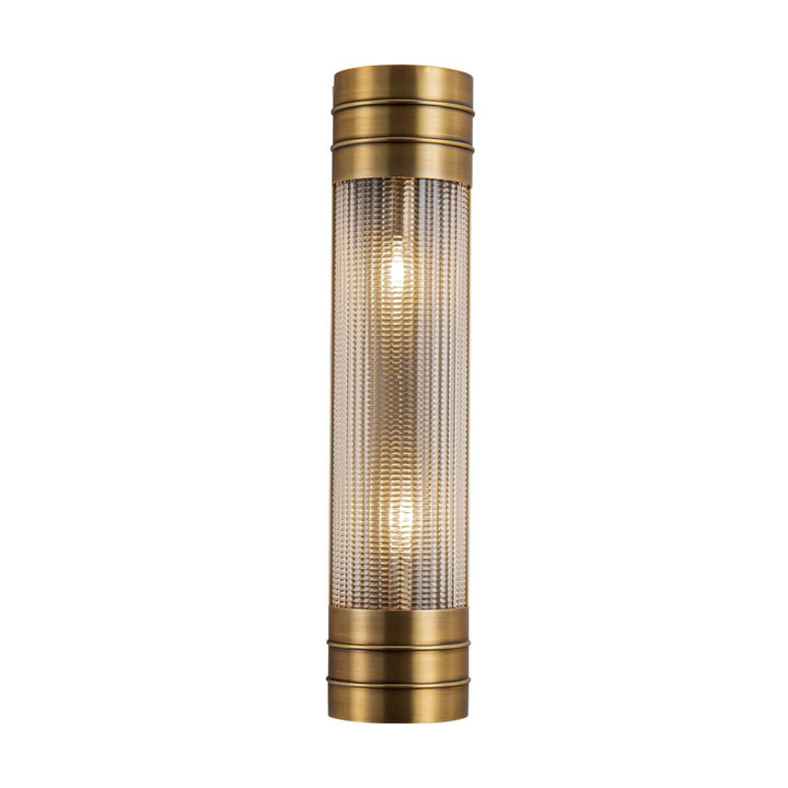 Quintiesse QN-WILLARD-2WB-VBS-PG Willard 2 Light Linear Wall Light Vintage Brass