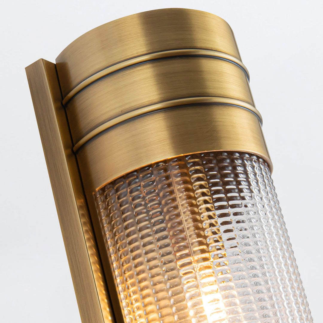 Quintiesse QN-WILLARD-2WB-VBS-PG Willard 2 Light Linear Wall Light Vintage Brass