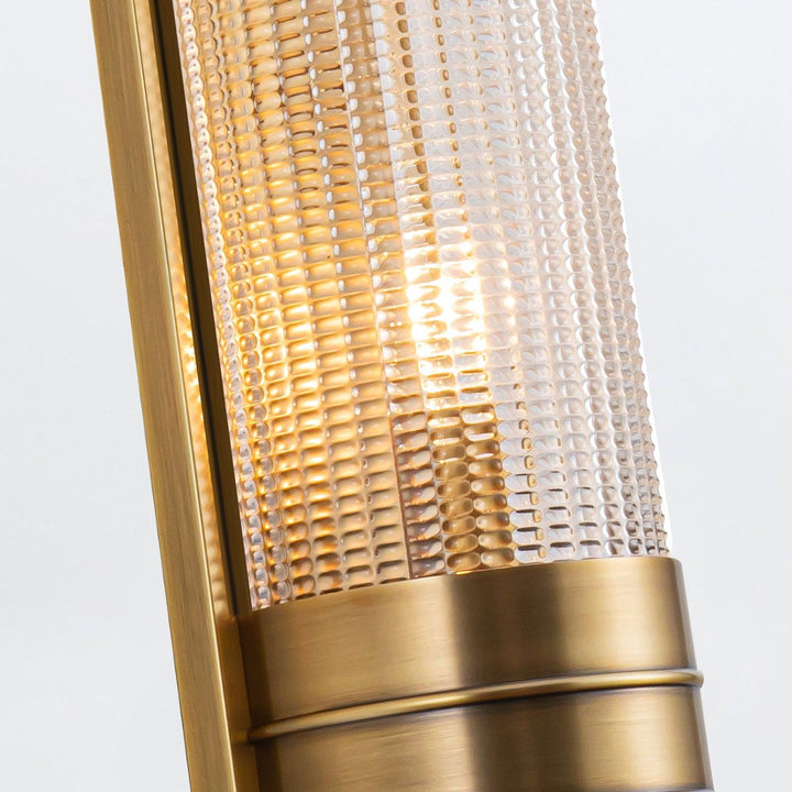 Quintiesse QN-WILLARD-2WB-VBS-PG Willard 2 Light Linear Wall Light Vintage Brass