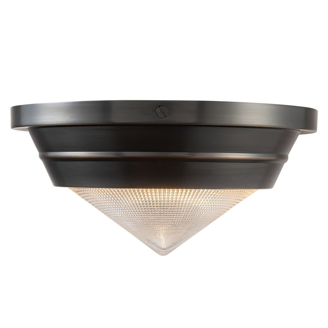Quintiesse QN-WILLARD-F-S-UBZ-PG Willard 1 Light Small Flush Urban Bronze