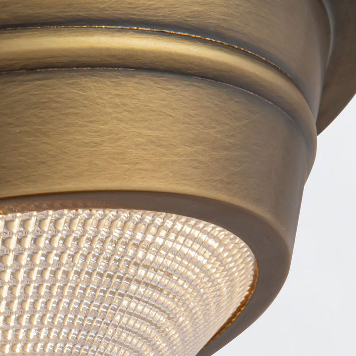 Quintiesse QN-WILLARD-F-S-VBS-PG Willard 1 Light Small Flush Vintage Brass