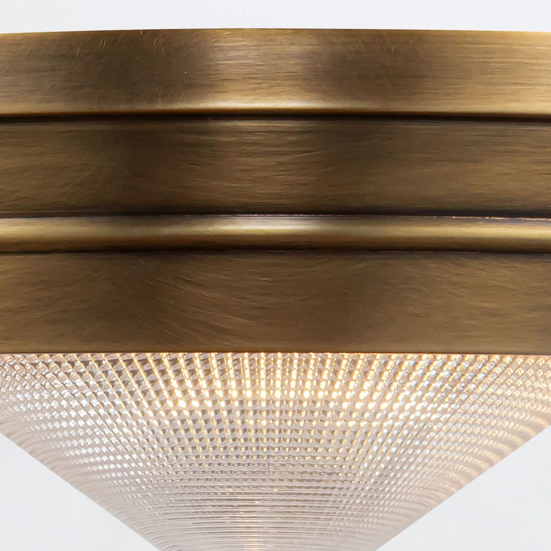 Quintiesse QN-WILLARD-F-S-VBS-PG Willard 1 Light Small Flush Vintage Brass