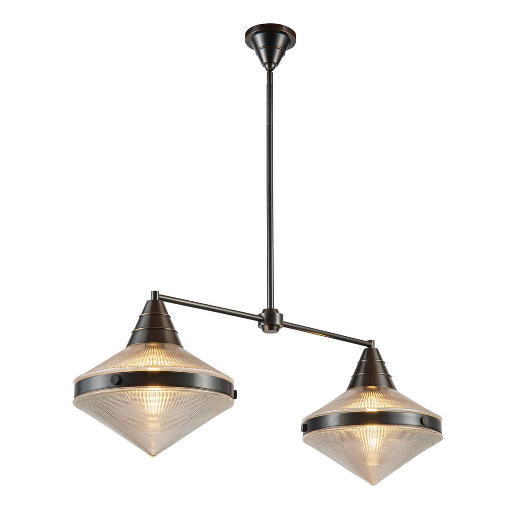 Quintiesse QN-WILLARD-LP2-UBZ-PG Willard 2 Light Linear Pendant Urban Bronze